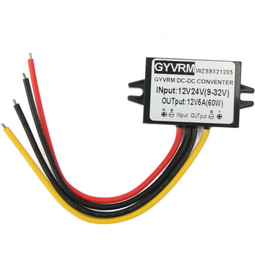 DC Voltage Regulator 9-32V to 12V 5A Waterproof