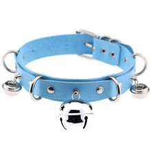 Personalized necklace sky blue
