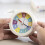 Off White Analog Alarm Clock Silent for Kids 1