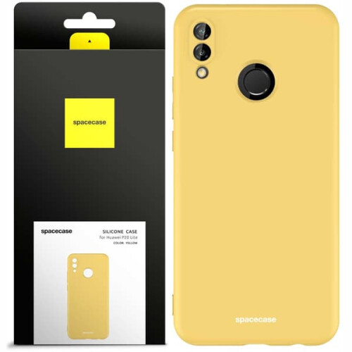 Spacecase silicone case for Huawei P20 Lite yellow