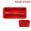 Bag Organizer Felt Insert for Makeup Handbag Red 35cm 1