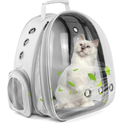 Cat Backpack Carrier Grey Expandable Airline Approved