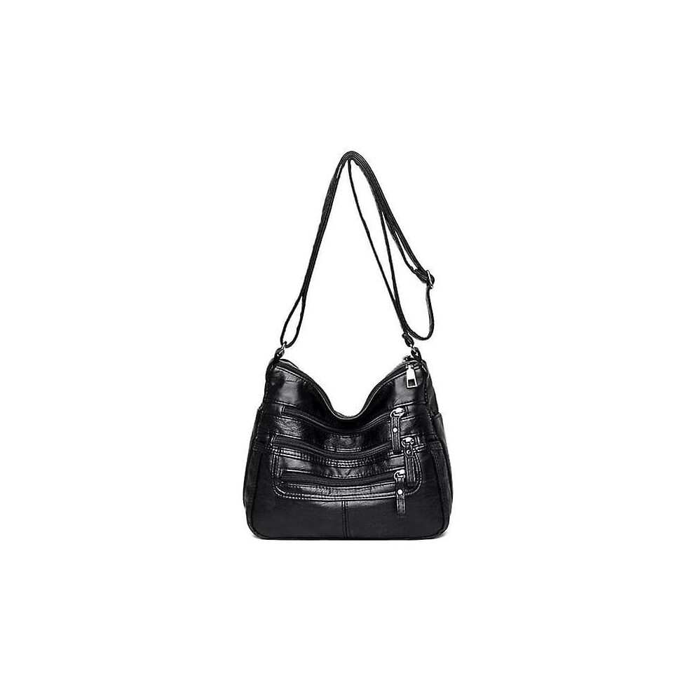 Women's Pu Leather Messenger Bag With Multiple Compartments 900223028082