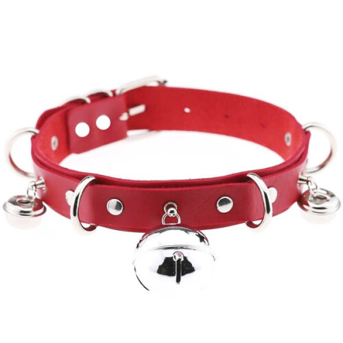 Personalized red necklace single