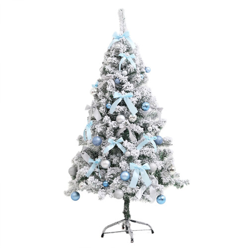 Christmas Tree Blue Flocking Cedar 23.6 Inch