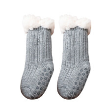PINQI Kids Knit House Socks Woolen Anti-Slip Warm Plush