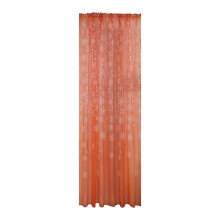 Snowflake Voile Curtains Silver Foil Print Pair