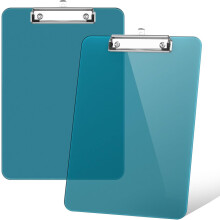 Plastic Clipboard Set of 2 A4 12.5 x 9 Inch