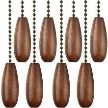 Wooden Ceiling Fan Pull Chain Extension 12 Inches Pack of 8