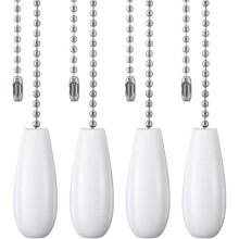 Wooden Ceiling Fan Pull Chains 12 Inches 4 Pack