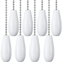 Wooden Ceiling Fan Pull Chain Extension 12 Inches Pack of 8