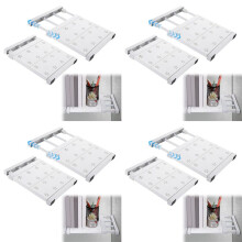 8 Pcs School Locker Shelf Organizer - Adjustable Locker Divider Mate Easy to Install for Extending Locker Use Space