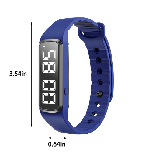 Waterproof Pedometer Watch for Seniors LCD Large Display 2
