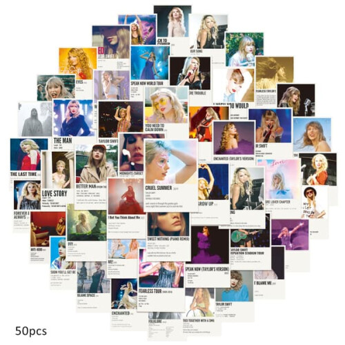 Αφίσα Άλμπουμ με Αυτοκόλλητα Taylor Swift50 τεμάχια