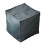 Boho pouf cover square blue storage ottoman 2