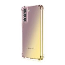 Étui en silicone pour Samsung Galaxy S21FE Noir Or