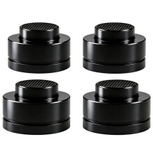 4Stück Aluminium Lautsprecher Isolation Füße Stahlkugel Stoßdämpfer Dämpfungspads Kapazität Audio Equipment Spikes
