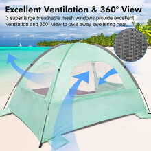 Beach tent breathable sunscreen portable for multiple people