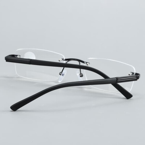 Γυαλιά ανάγνωσης για άνδρες Μεταλλικά Rimless Anti-Blue Light +1.0