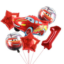 Lightning McQueen aluminum balloons 6 pcs