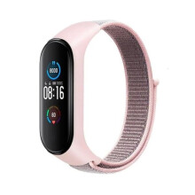 Xiaomi Mi Band5/6/7 nylonarmband rosa