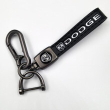 Car Leather Bike Keychain Metal Finish Heavy Duty Silver
