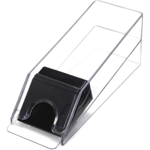Blackjack dealing shoe transparent 4-deck