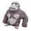 Squishy Monkey Anime-figur Latex Stressleksak Grå 1