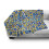 Flannel fleece throw blanket yellow blue grid pattern 3