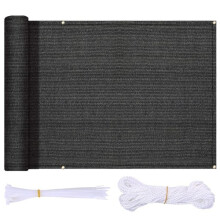 Balcony Privacy Screen Black 1 Pack