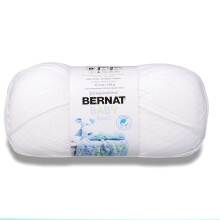 Hilo acrílico Bernat Baby Sport #3 Light, blanco, 300 g (10,5 oz), 1077 yardas.