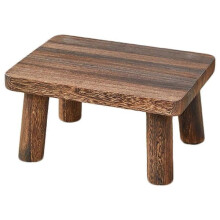 Wooden Stool Rectangular Small Footstool for Kitchen