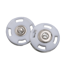 Transparent Snap Buttons White 25 mm 10 pcs