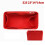 Felt Bag Organizer Insert for Makeup Handbag Red S 1
