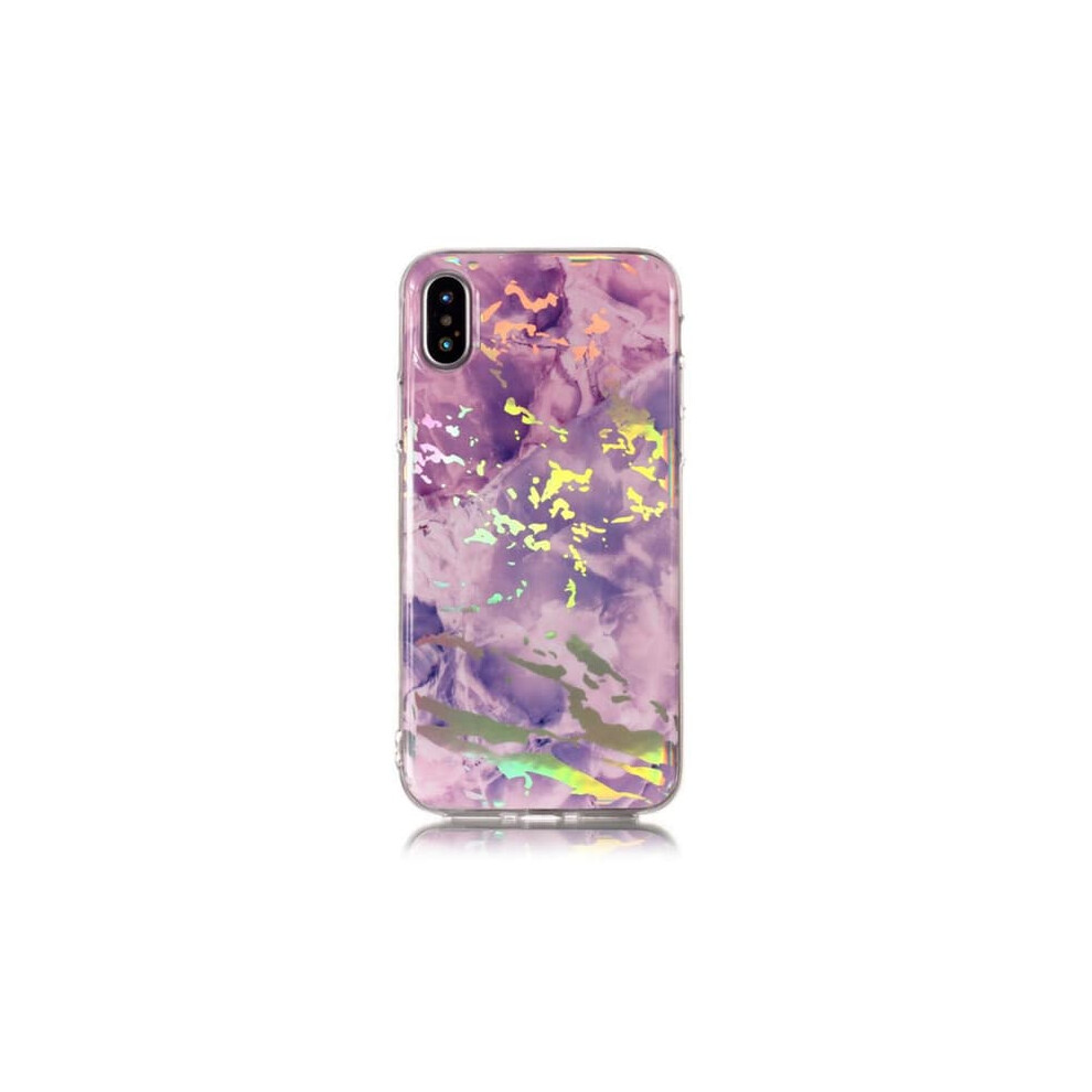 Laser Marble Iphone Xr Case Purple 962029735069