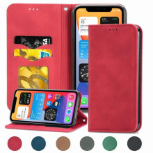 iPhone 12 wallet case red
