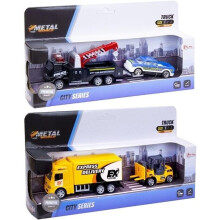Toy tow truck multi-color work vehicle