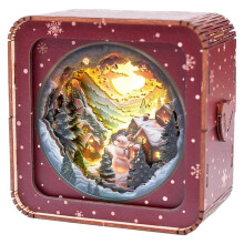 3D Wooden Puzzle Nightlight LED Lamp Kit