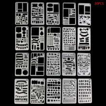 Bullet Journal Stencil Set 20 DIY Drawing Templates
