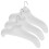 Opblaasbare kledinghangers, ruimtebesparend, wit, 44x25x0,3 cm 1