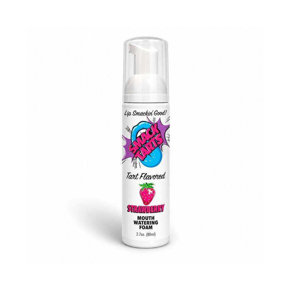 Doc Johnson Smack Tarts Mouthwatering Foam – Sour Strawberry – 2.7Oz Bottle