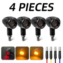 Mini Bullet LED blinklys, ravgule, 4 stk.