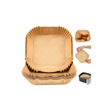 Emerio Backpapier für Heißluftfritteuse, 23 x 23 cm, 50 Stück