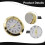 Mini quartz clock insert round 36mm 4