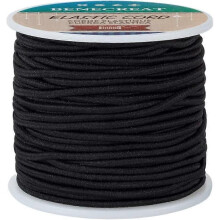 Black elastic cord 2.5mm 38 yards for beading and DIY