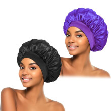 Silk Sleeping Cap Satin Hair Wrap for Curly Hair 2pcs