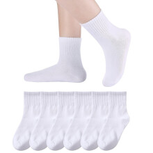 Calzini sportivi da bambino in cotone, uniformi scolastiche, 6 paia
