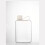 Square water bottle white 500ml portable slim 1
