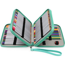 PU Leather Pencil Case for Colored Pencils 120 Compartments
