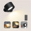 Battery Wall Lamp Black 360 Adjustable 3 Color Modes 1
